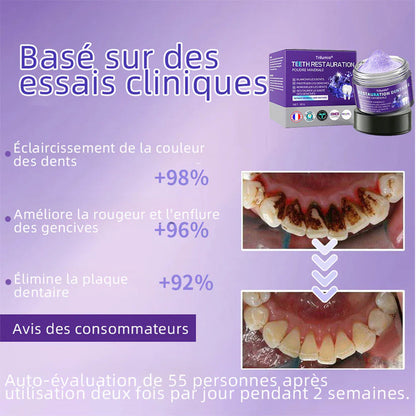 30% de réduction supplémentaire Trilumia® Teeth Restoration Poudre Minérale 👨‍⚕️ (Recommandé par Association Dentaire Française) 👨‍⚕️