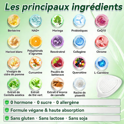 Magasin Officiel🎁|H𝐞a𝐥r𝐢z𝐞® Moringa · BERBÉRINEX NAD+12-EN-1 Patch avancé à micro-aiguilles nano ✅(Une application quotidienne, résultats visibles en 7 jours)  Obésité, Diabète, Apnée du sommeil, Problèmes articulaires🔅