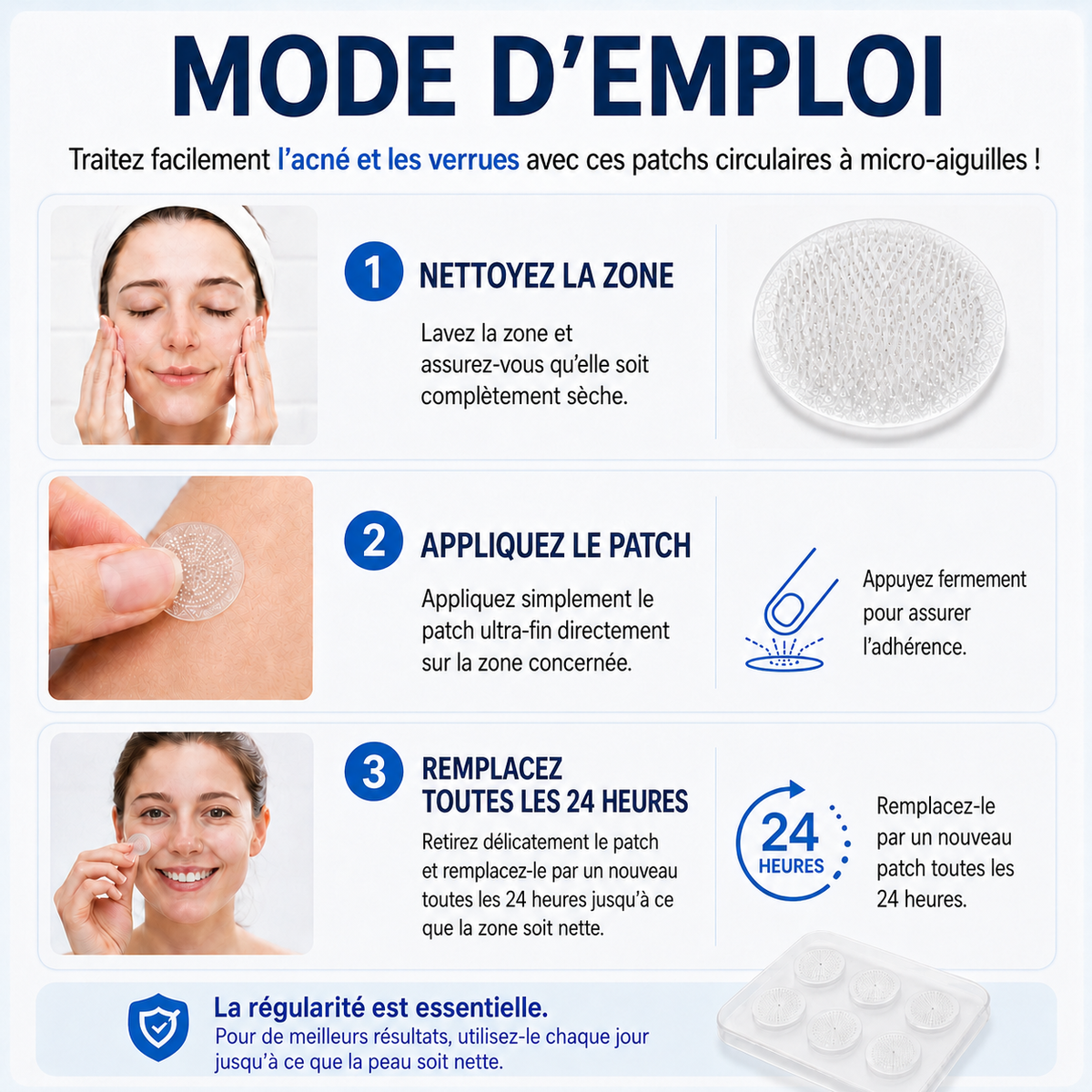 👩‍⚕️💕 𝐵𝑜𝑢𝑡𝑖𝑞𝑢𝑒 𝑂𝑓𝑓𝑖𝑐𝑖𝑒𝑙𝑙𝑒 | Dyceco® 🚑𝑴𝒊𝒄𝒓𝒐𝒏𝒆𝒆𝒅𝒍𝒆𝒔 𝑷𝒆𝒂𝒖 𝑷𝒂𝒓𝒇𝒂𝒊𝒕𝒆 É𝒍𝒊𝒎𝒊𝒏𝒂𝒕𝒊𝒐𝒏 𝑫𝒆𝒔 𝑽𝒆𝒓𝒓𝒖𝒆𝒔 𝑷𝒂𝒕𝒄𝒉 (𝑃𝑜𝑢𝑟 𝑙𝑒𝑠 𝑎𝑐𝑟𝑜𝑐ℎ𝑜𝑟𝑑𝑜𝑛𝑠, 𝑙𝑒𝑠 𝑝𝑒𝑡𝑖𝑡𝑒𝑠 𝑒𝑥𝑐𝑟𝑜𝑖𝑠𝑠𝑎𝑛𝑐𝑒𝑠 𝑐𝑢𝑡𝑎𝑛é𝑒𝑠, 𝑙𝑒𝑠 𝑣𝑒𝑟𝑟𝑢𝑒𝑠, 𝑙𝑒𝑠 𝑔𝑟𝑎𝑖𝑛𝑠 𝑑𝑒 𝑏𝑒𝑎𝑢𝑡é, 𝑙𝑒𝑠 𝑡𝑎𝑐ℎ𝑒𝑠 𝑑𝑒 𝑣𝑖𝑒𝑖𝑙𝑙𝑒𝑠𝑠𝑒 𝑒𝑡 𝑙𝑒𝑠 𝑝𝑟𝑜𝑏𝑙è𝑚𝑒𝑠 𝑑𝑒 𝑝𝑖𝑔𝑚𝑒𝑛𝑡𝑎𝑡𝑖𝑜𝑛)